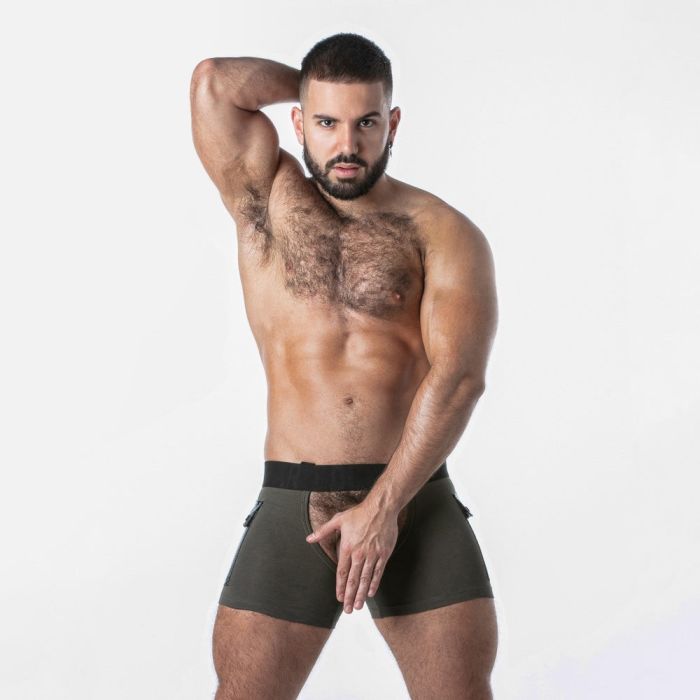 Perneiras Take It Cargo Locker Gear Caqui Frente