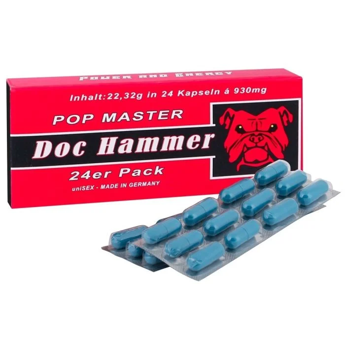 Cápsulas Estimulantes Unisexo Doc Hammer Pop-Master (24 Un)