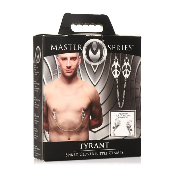 Pinças P/ Mamilos Tyrant Spiked Clover Nipple Clamps XR Brands Caixa