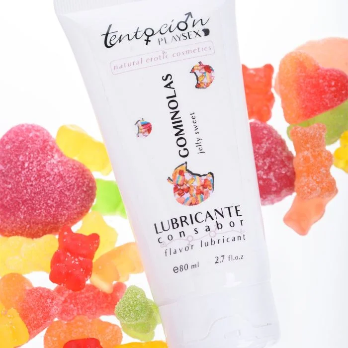 Lubrificante à Base de Água Tentación Play Sex Gomas (80 ml)
