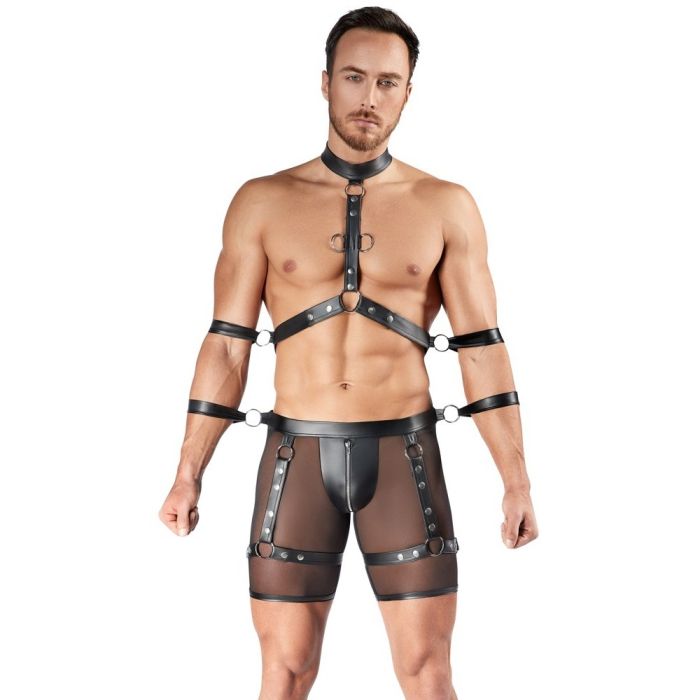 Arnês Corporal Svenjoyment Bondage Preto Frente