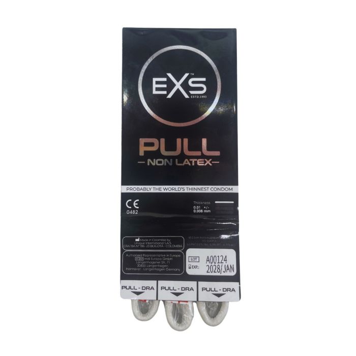 Preservativos EXS pull Sem Latex (3 Un)