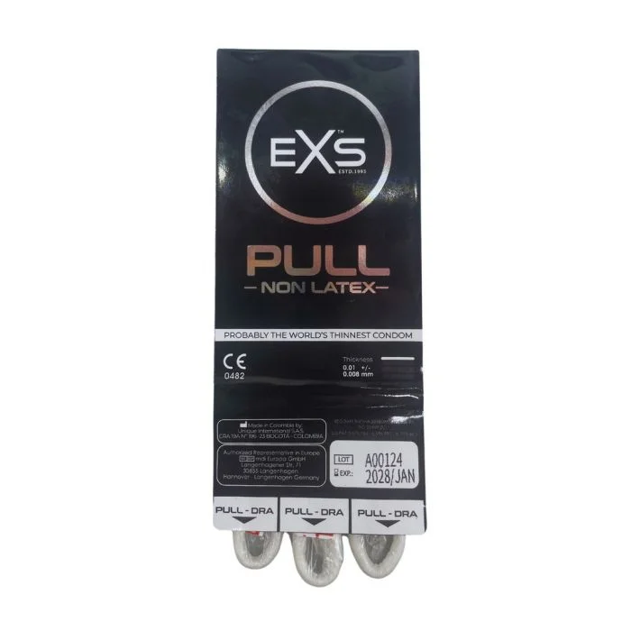 Preservativos EXS pull Sem Latex (3 Un)