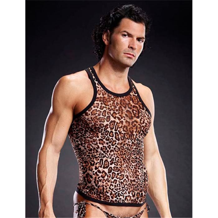Tank Top Pro-Mesh RacerBack Leopardo Frente