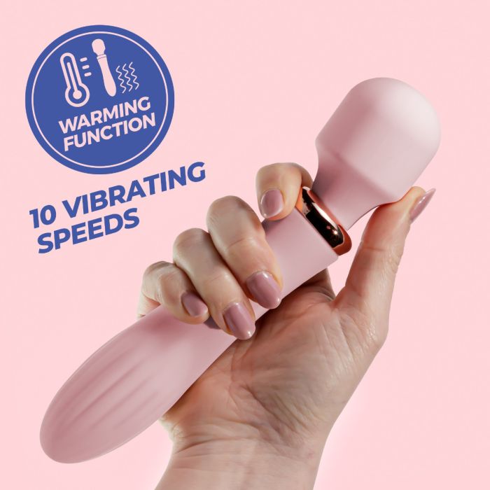 Varinha Massajadora Recarregável Dual Jinx Crushious Vinho Rosé