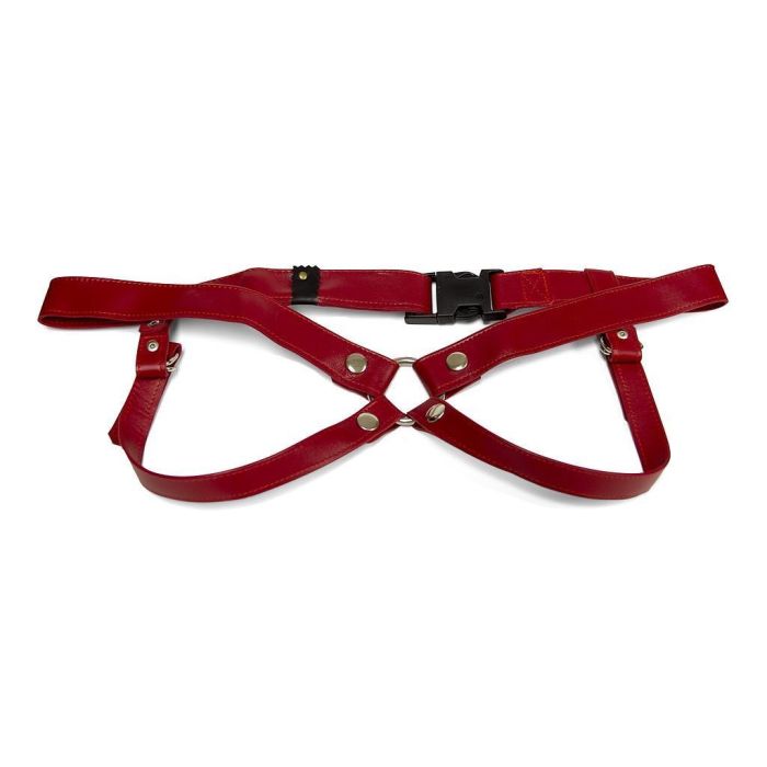 Strap On Arnês Lulu Lafem C/ 3cm Tamanho L Vermelho