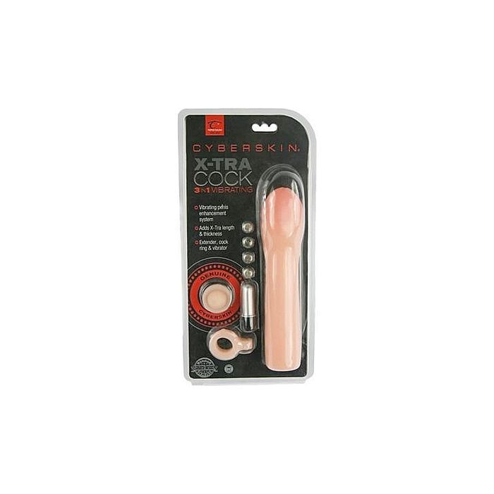 Extensor 3-in-1 Vibrating X-tra Cock Embalagem