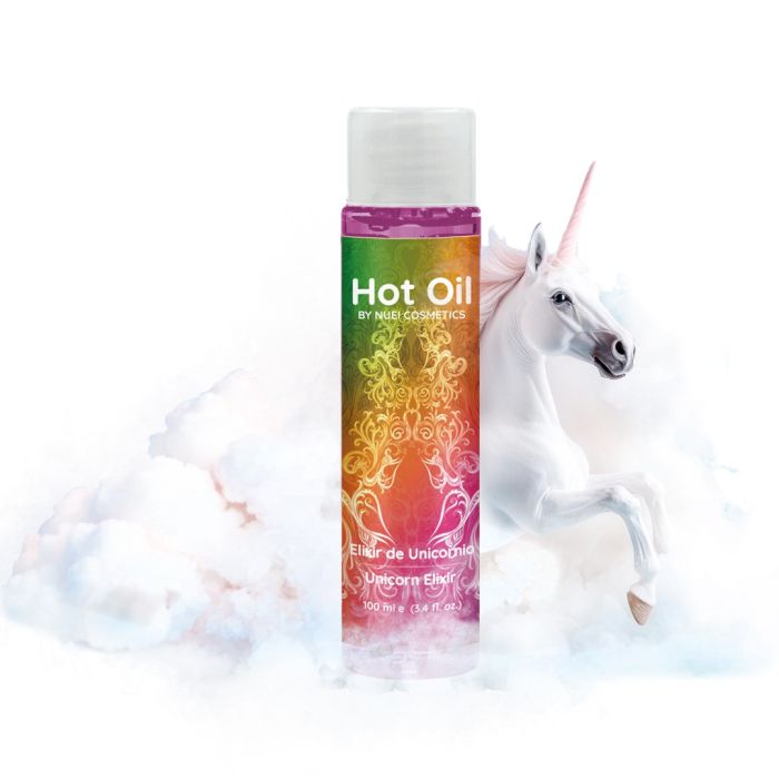 Óleo de Massagem C/ Efeito Calor Ilíxir de Unicórnio Hot Oil Nuei (100 ml)