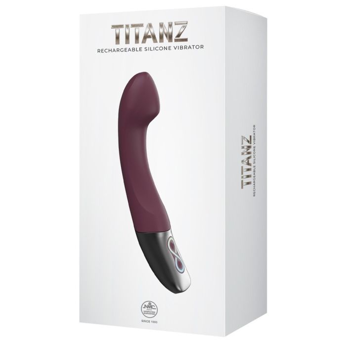 Vibrador Recarregável NMC Titanz Bordô Caixa