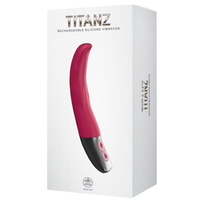 Vibrador Recarregável NMC Titanz Vermelho Caixa