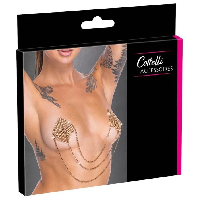 Tapa Mamilos Cottelli Accessoires Square Dourados Caixa