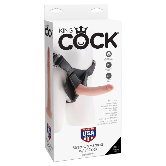 Strap On King Cock Strap-On Harness 17,8 cm Caixa