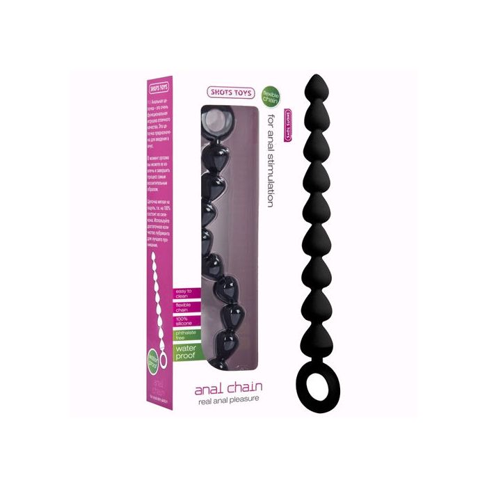 Tira de Pérolas Anais Chain Preto