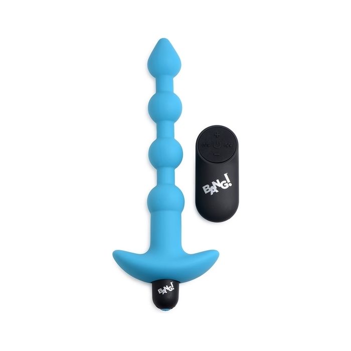 Plug Anal Recarregável Bang!Anal Beads Azul