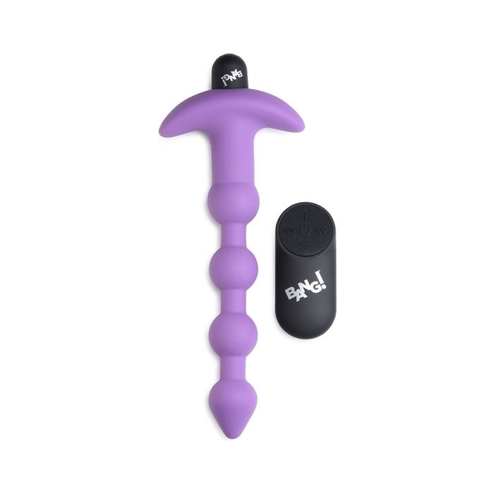 Plug Anal Recarregável Bang! Anal Beads Roxo