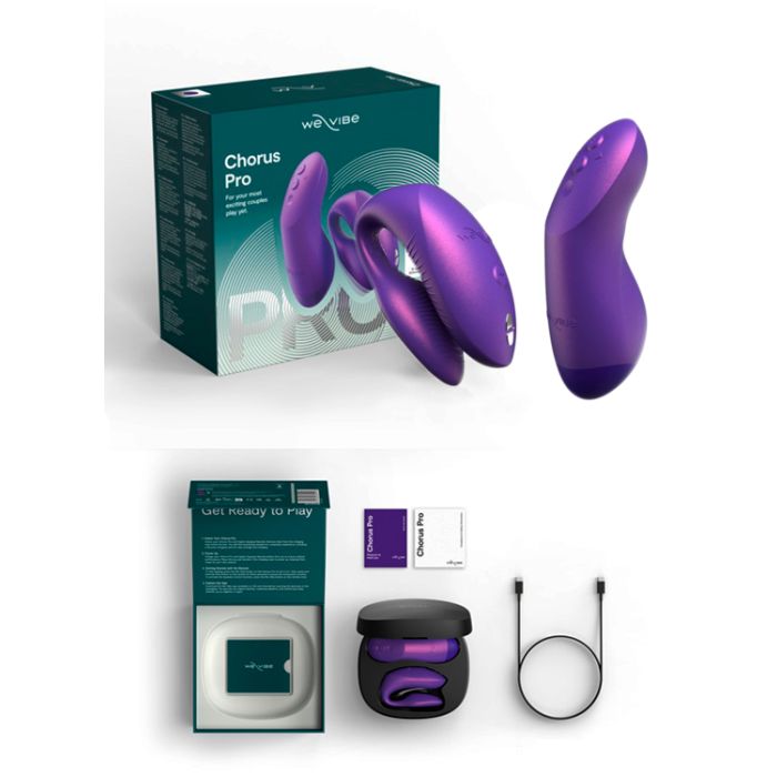 Masturbador We Vibe Chorus Pro C/ Comando Squeeze e APP Lilás