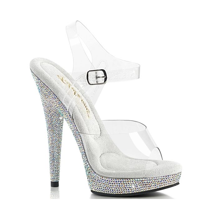 Sandália Pleaser Sultry 608 Brilhantes