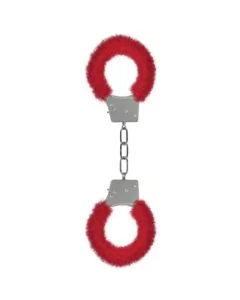 Algemas C/ Peluche Beginner's Furry Handcuffs Vermelhas