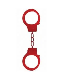 Algemas em Metal Beginner's Hancuffs Vermelhas