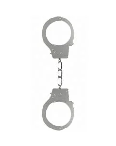 Algemas em Metal Beginner's Hancuffs Prateadas