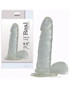 Dildo Real Rapture Earth Flavour 6.5'' Transparente