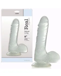 Dildo Real Rapture Fire Passion 8'' Transparente