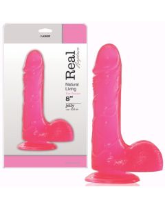 Dildo Real Rapture Fire Passion 8'' Rosa