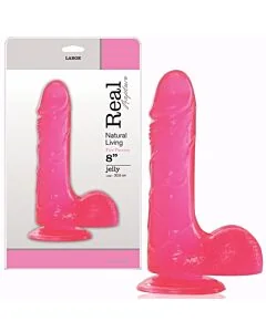 Dildo Real Rapture Fire Passion 8'' Rosa