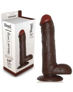 Dildo Real Rapture Sky Emotion 10'' Negro