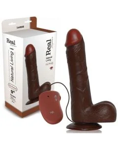Vibrador Real Rapture Fire Passion 9'' Negro