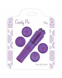 Vibrador Candy Pie Pulsy Roxo Caixa