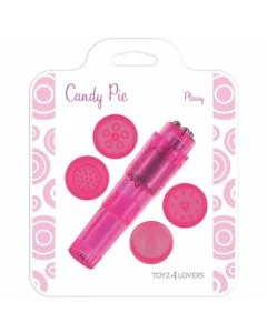 Vibrador Candy Pie Pleasy Rosa Caixa
