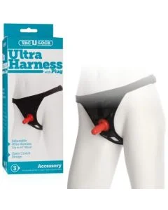 Strap On Cinta Arnês Ultra Harness Vac-U-Lock Caixa