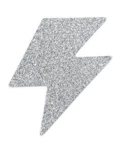 Cobertura Mamilos Flash Glitter Bolt Bijoux Indiscrets Prateados