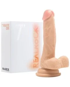 Dildo Realístico C/ Testículos Real Rock 7