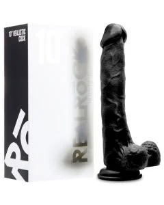 Dildo Realístico C/ Testículos Real Rock 10