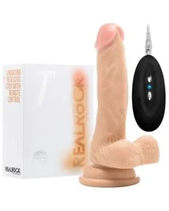 Vibrador Realístico C/ Testículos Real Rock 7