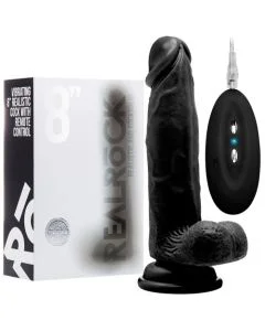 Vibrador Realístico C/ Testículos Real Rock 8