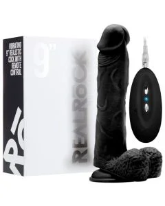 Vibrador Realístico C/ Testículos Real Rock 9