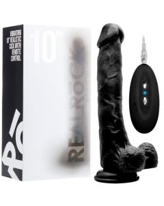 Vibrador Realístico C/ Testículos Real Rock 10