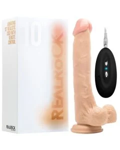 Vibrador Realístico C/ Testículos Real Rock 10