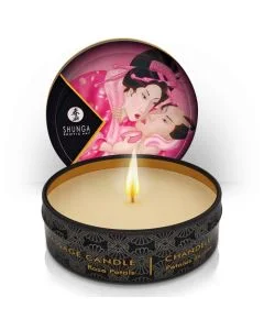 Vela de Massagem Afrodisíaca Shunga Pétalas de Rosa (30 ml)