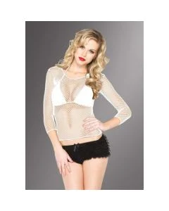 Camisola de Rede C/ Mangas Branca