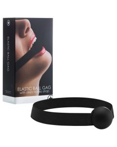 Mordaça Elastic Ball Gag Preta Caixa