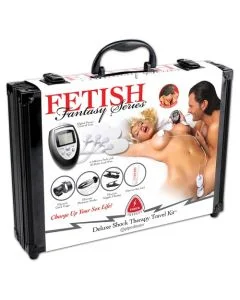 Kit Eletro Estimulador Deluxe Travel Kit Fetish Fantasy Shock Therapy Caixa