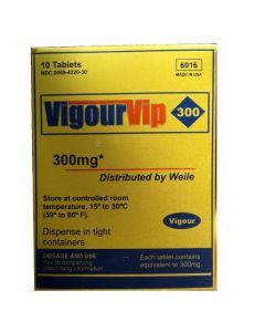 Potenciador Vigour Vip 300 mg (10 Un)