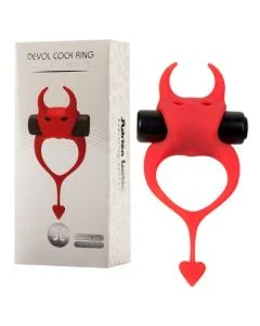 Anel Vibratório Devol Cock Ring Adrien Lastic Vermelho
