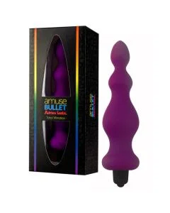 Plug Anal Vibratório Amuse Bullet Adrien Lastic Roxo