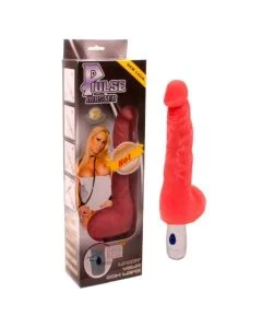 Vibrador Pulse Master Realista C/ Luz Vermelho