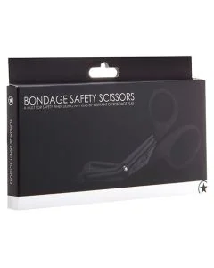 Tesoura de Segurança Ouch! Bondage Dafety Scissors Preta Caixa